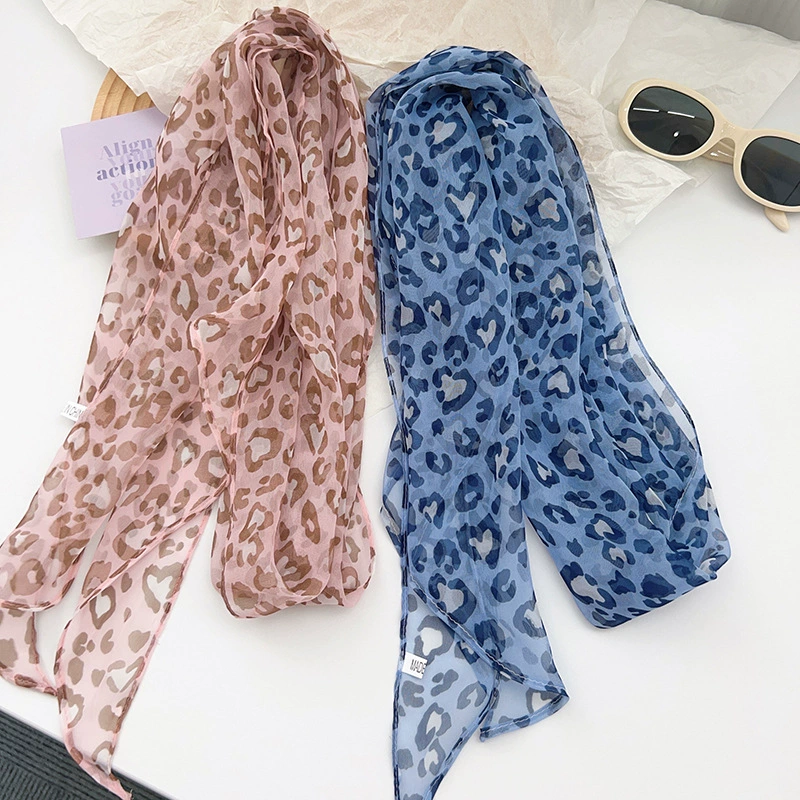 Leopard Print Long Scarf