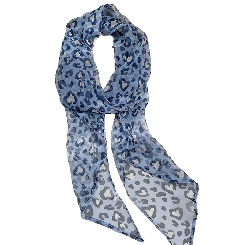Leopard Print Long Scarf view 5