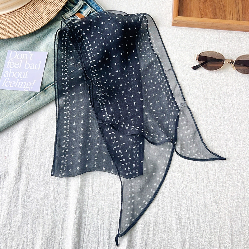 Polka Dot Long Scarf view 4