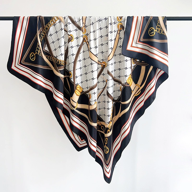 Printed Square Scarf 130cm