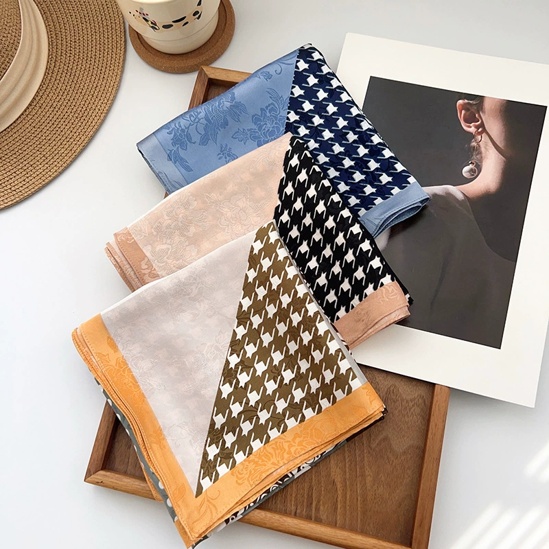 Vintage Check Square Scarf