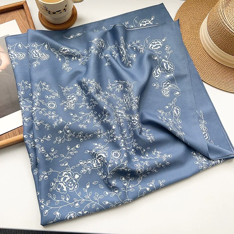 Floral Print Square Scarf