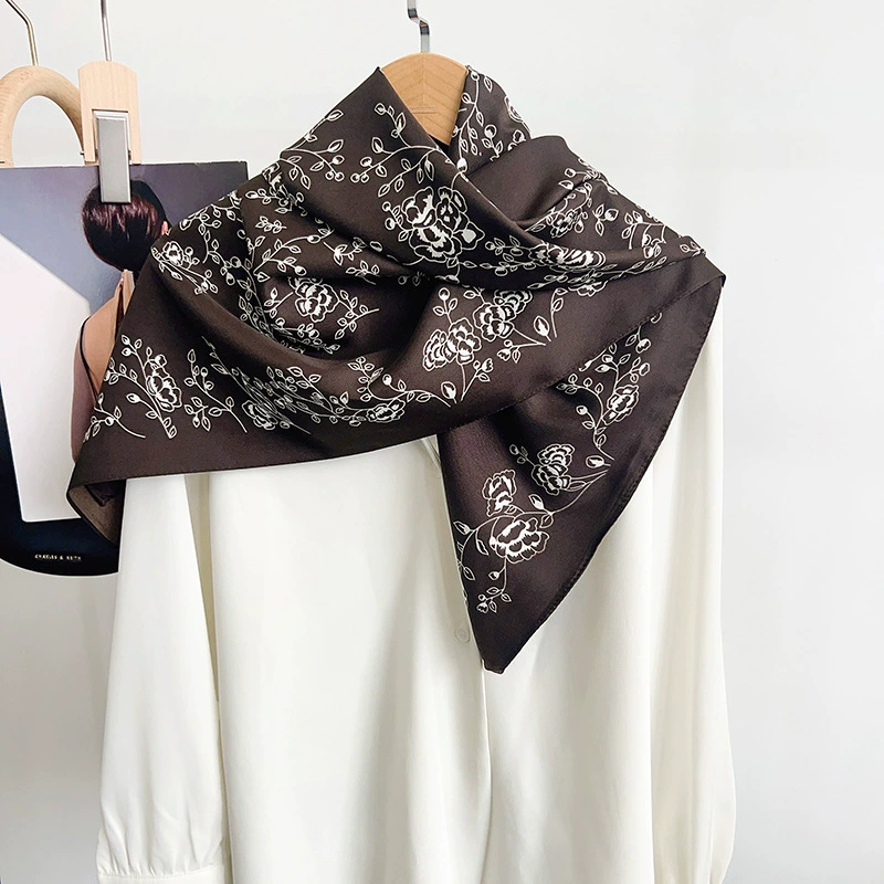 Floral Print Square Scarf view 3