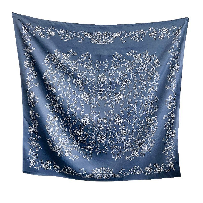 Floral Print Square Scarf view 5