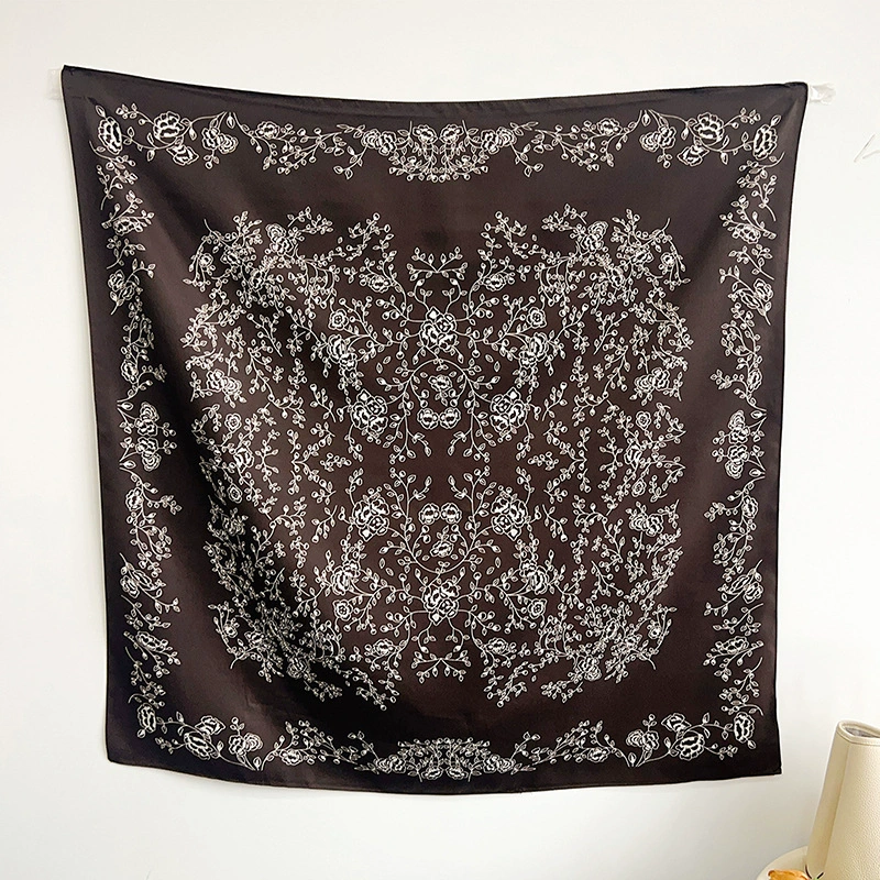 Floral Print Square Scarf view 8