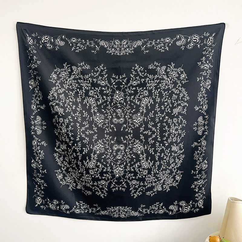 Floral Print Square Scarf view 9