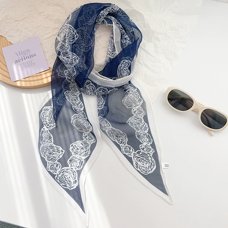 Polka Dot Chiffon Long Scarf view 12