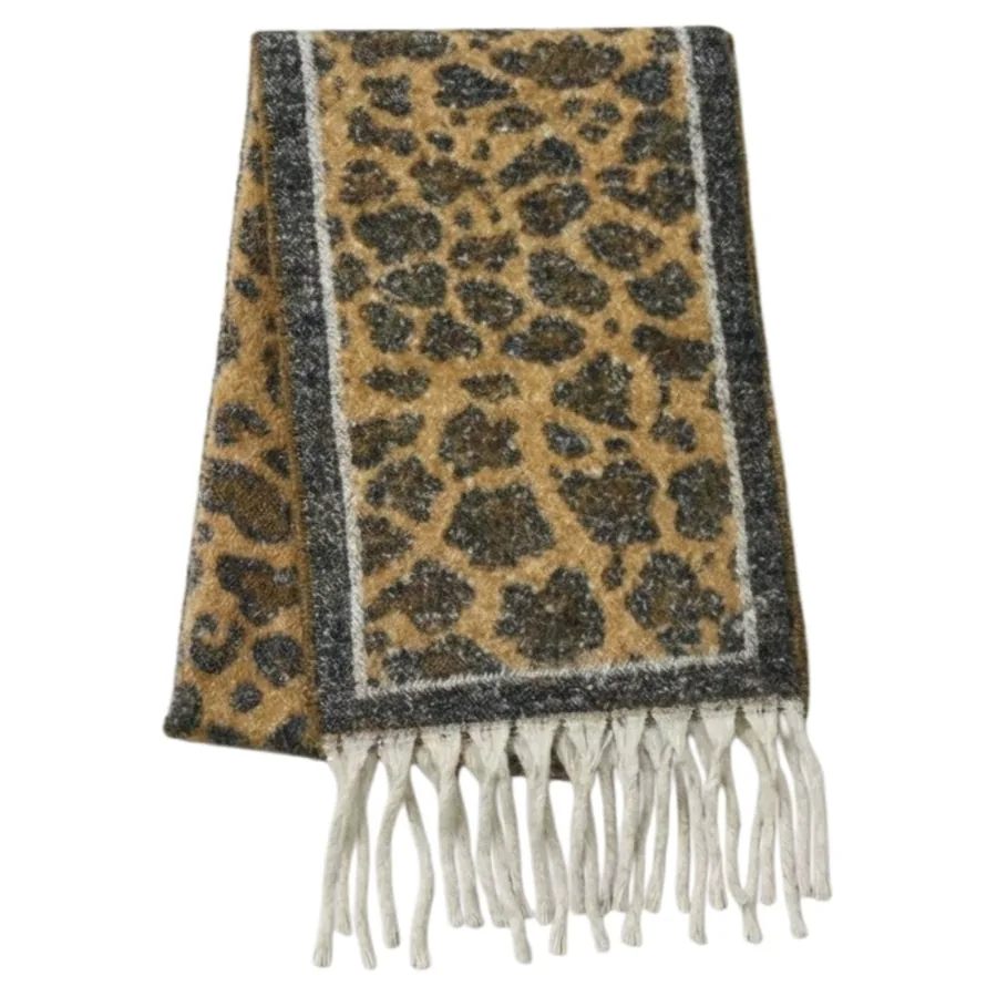Leopard Border Scarf view 8