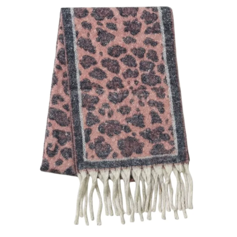 Leopard Border Scarf view 9