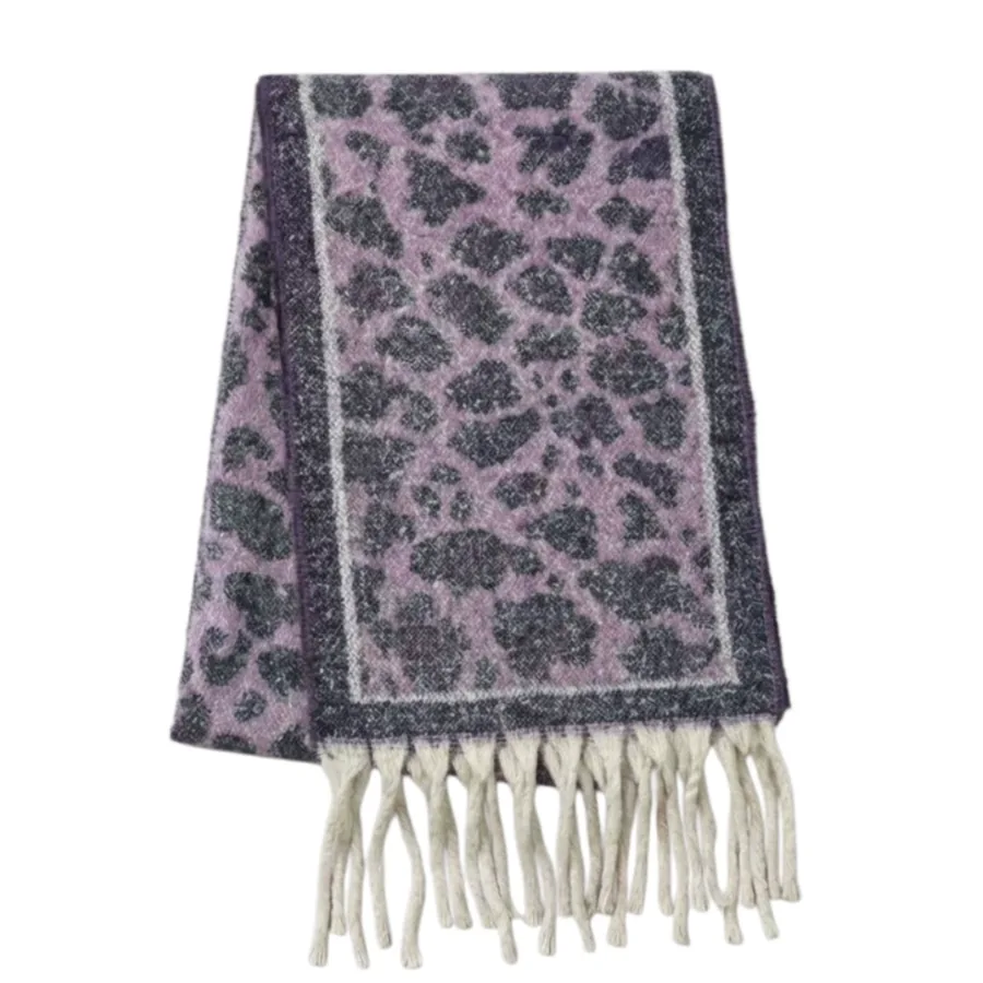 Leopard Border Scarf view 10