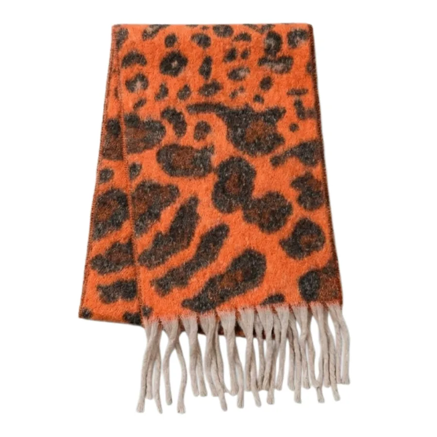 Leopard Print Scarf view 6