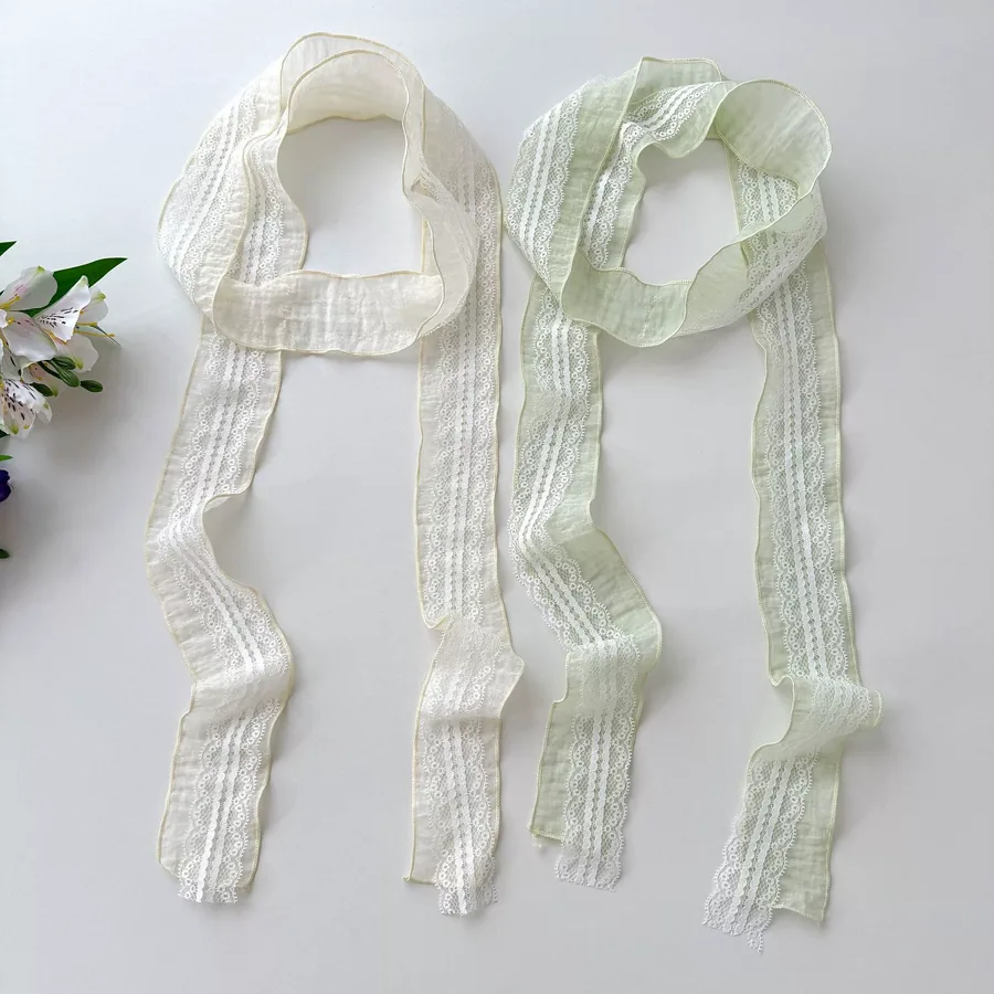 Lace Silk Twilly Scarf