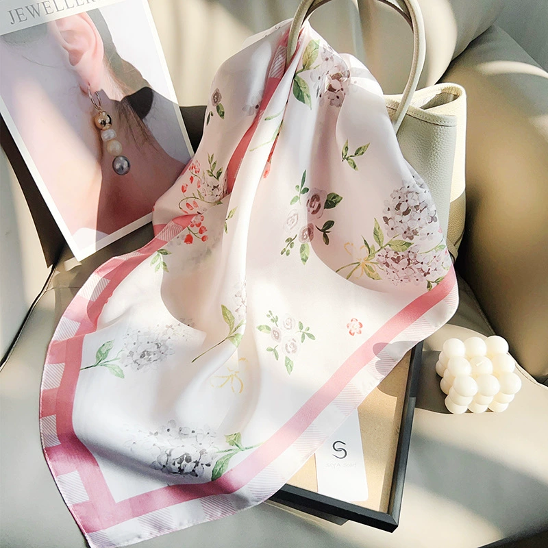 Floral Print Square Scarf