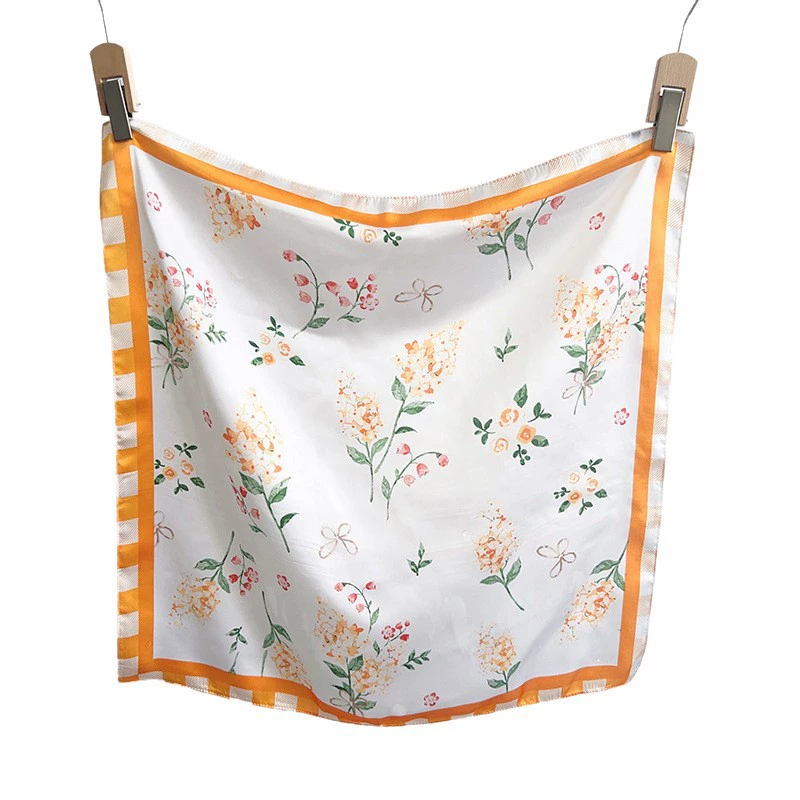 Floral Print Square Scarf view 5