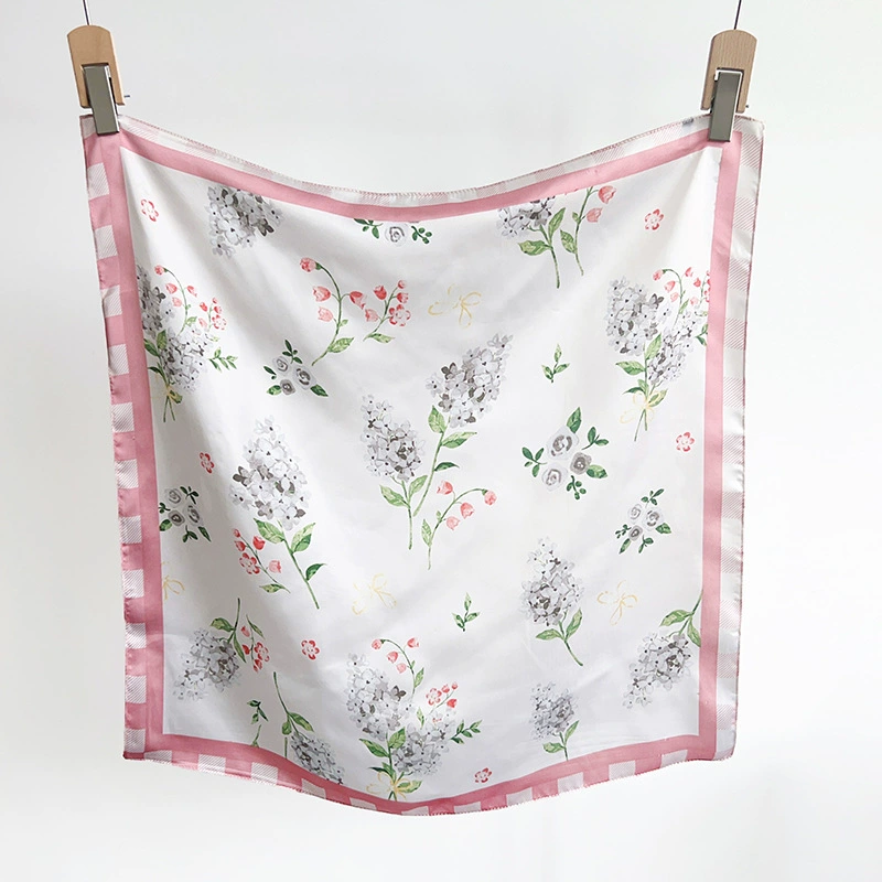 Floral Print Square Scarf view 6