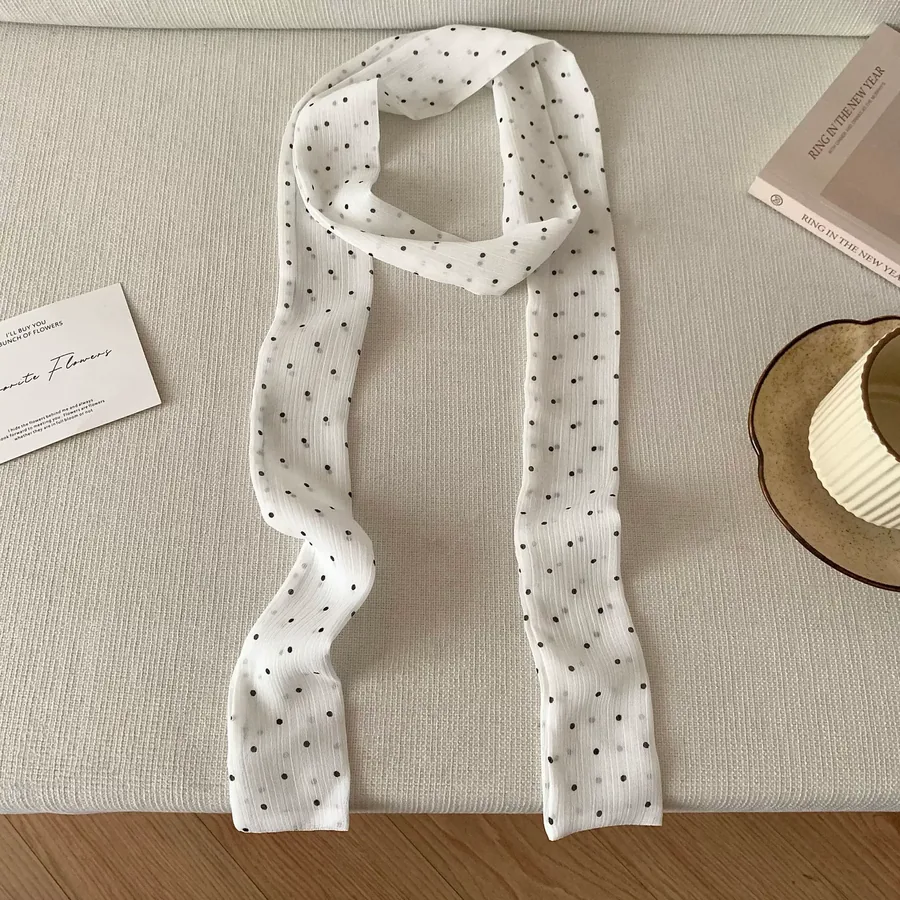 Polka Dot Chiffon Twilly view 6