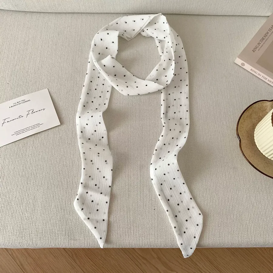 Polka Dot Chiffon Twilly view 10