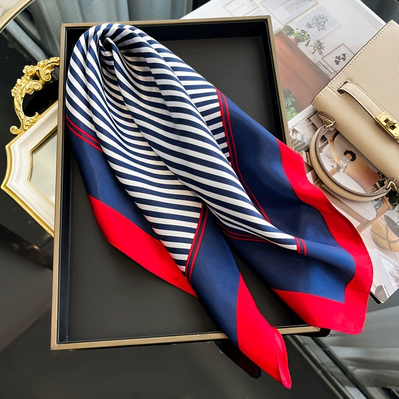 Striped Square Scarf