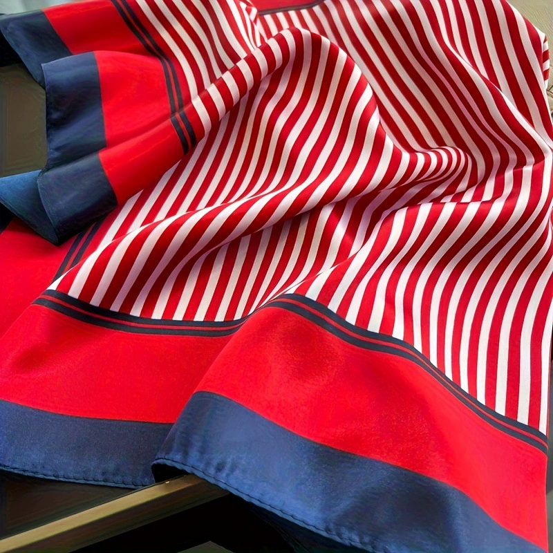 Striped Square Scarf view 3