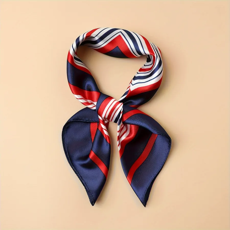 Striped Square Scarf view 9