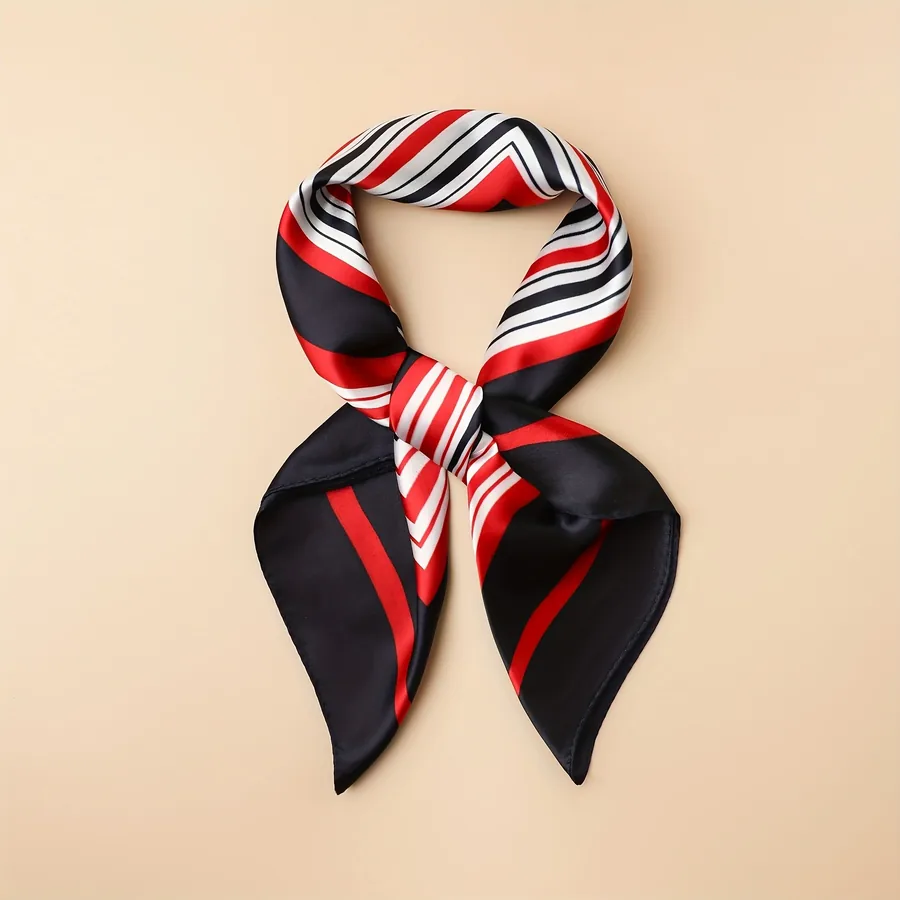 Striped Square Scarf view 10