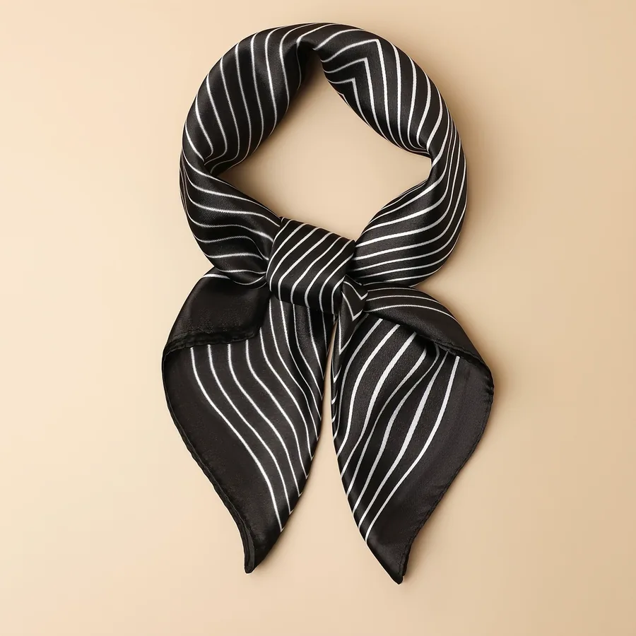 Striped Square Scarf view 11