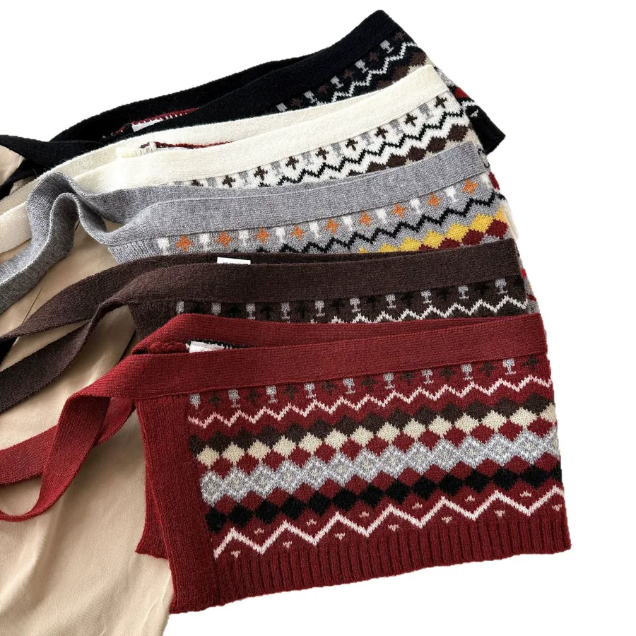 Fair Isle Knitted Wrap view 5