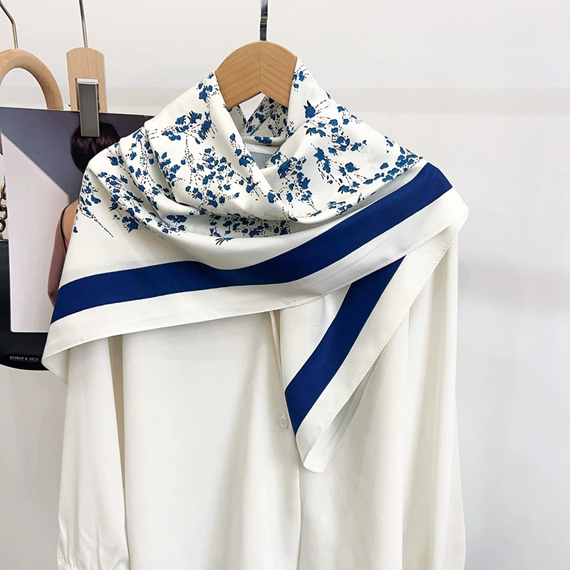 Floral Print Square Scarf view 4