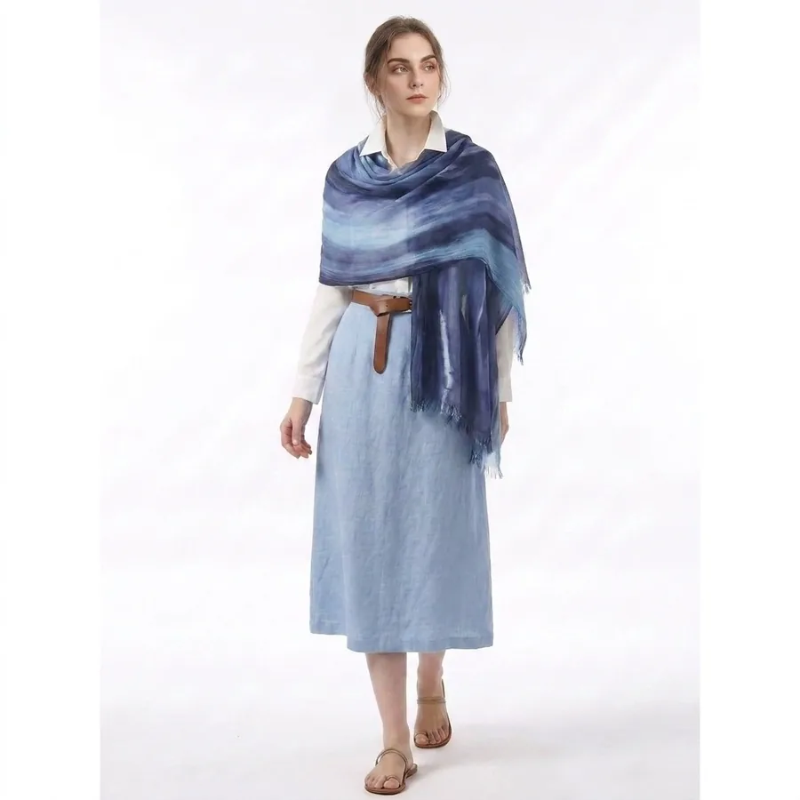 Tie Dye Crinkle Scarf