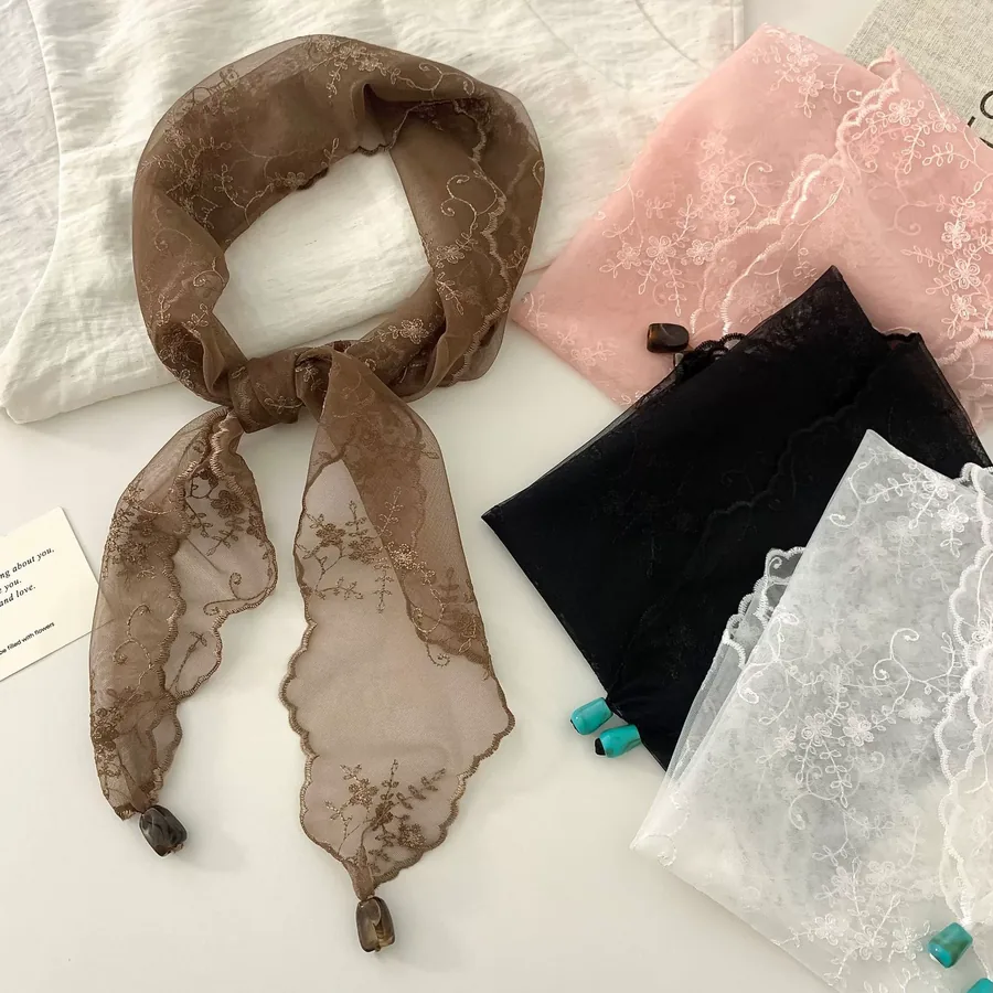 Lace Triangle Scarf