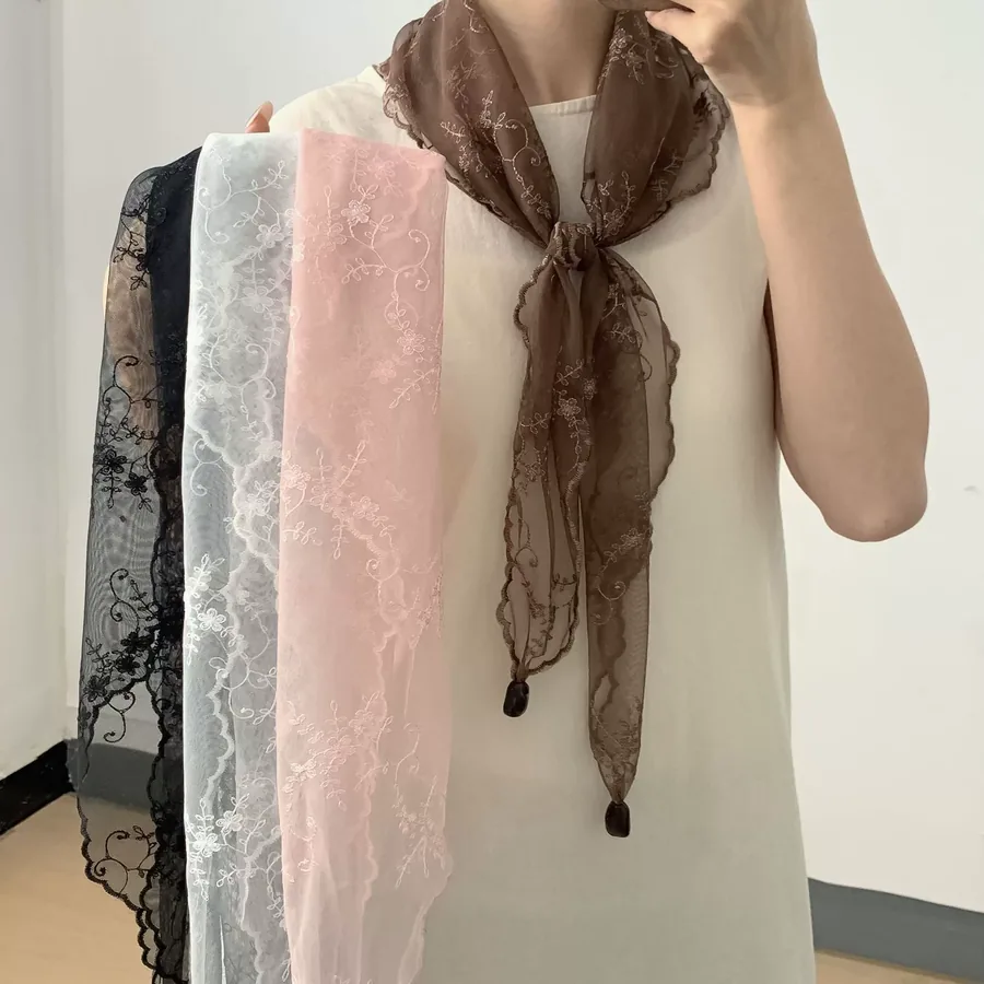 Lace Triangle Scarf view 2