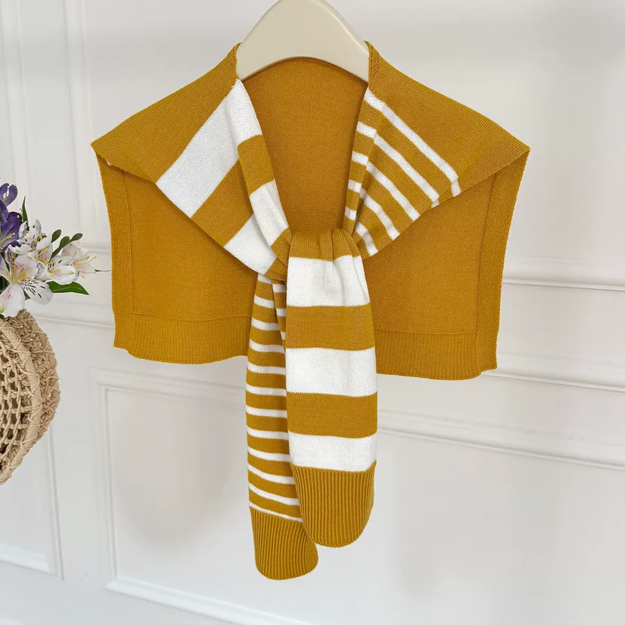 Striped Knitted Wrap view 10