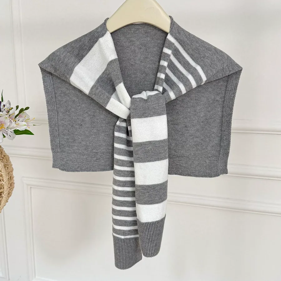 Striped Knitted Wrap view 11