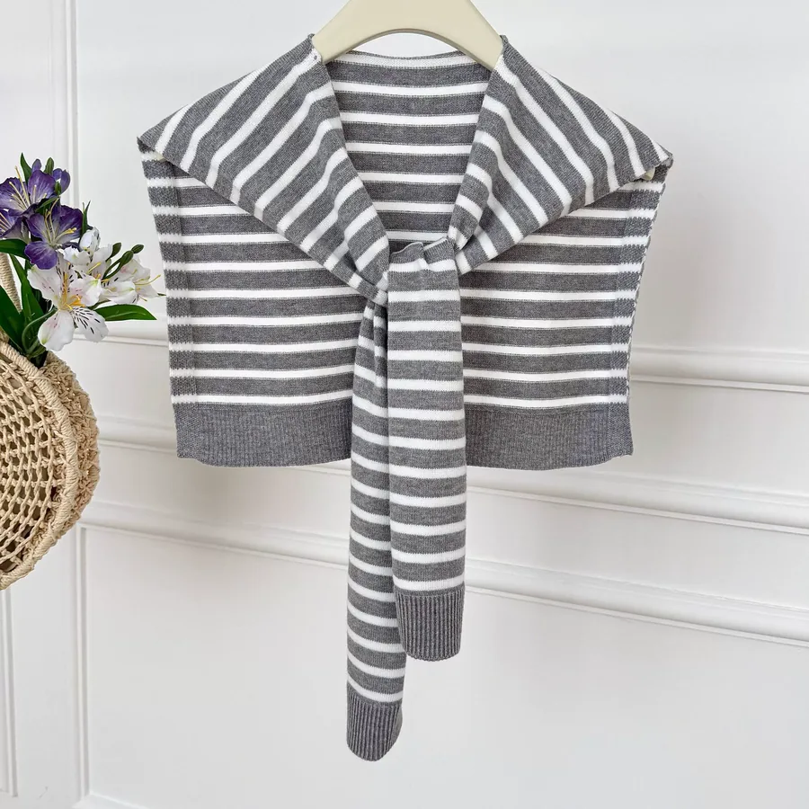 Faux Wool Knitted Wrap view 10