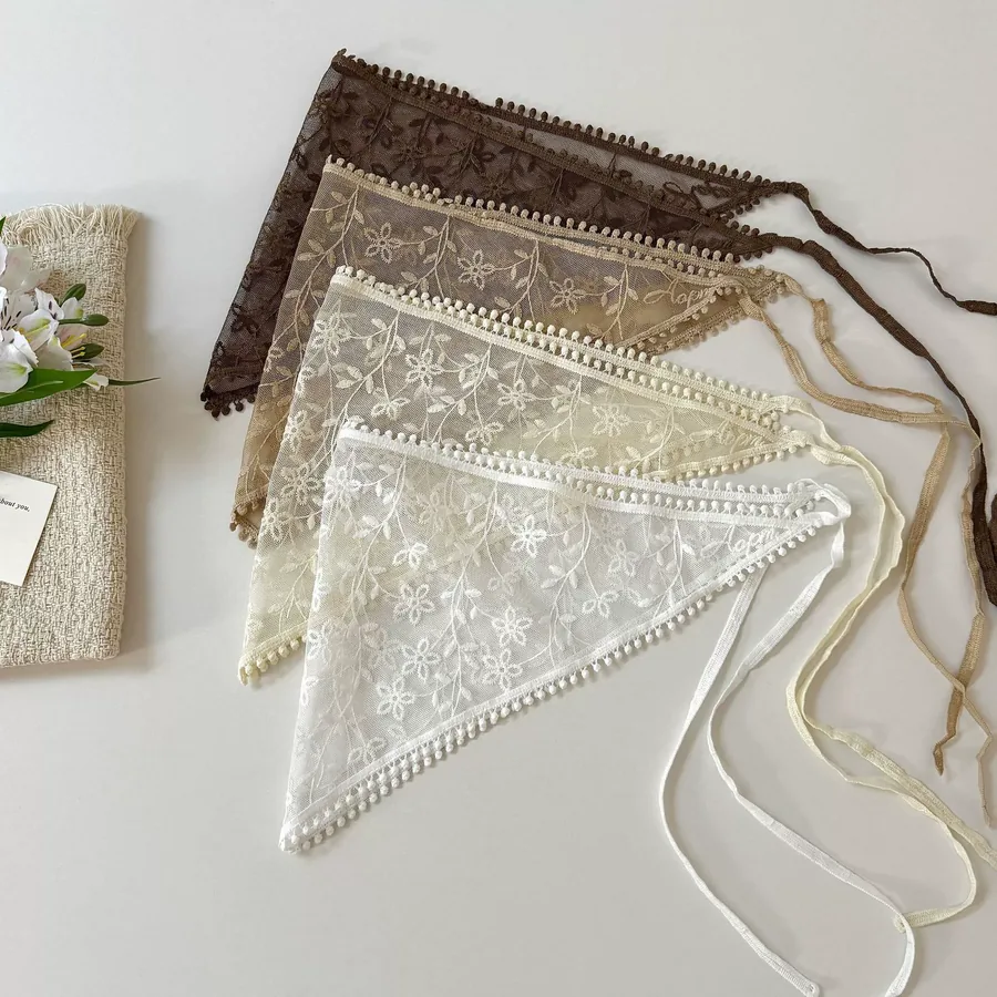 Lace Head Scarf view 3