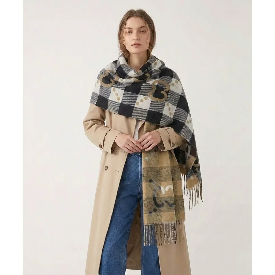 Double Sided Jacquard Scarf