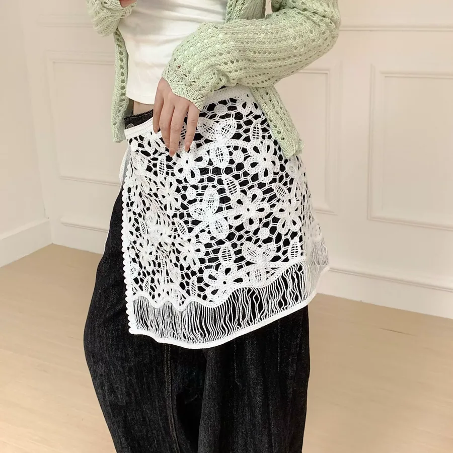 Embroidered Lace Wrap view 2