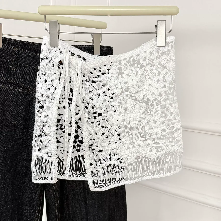 Embroidered Lace Wrap view 3