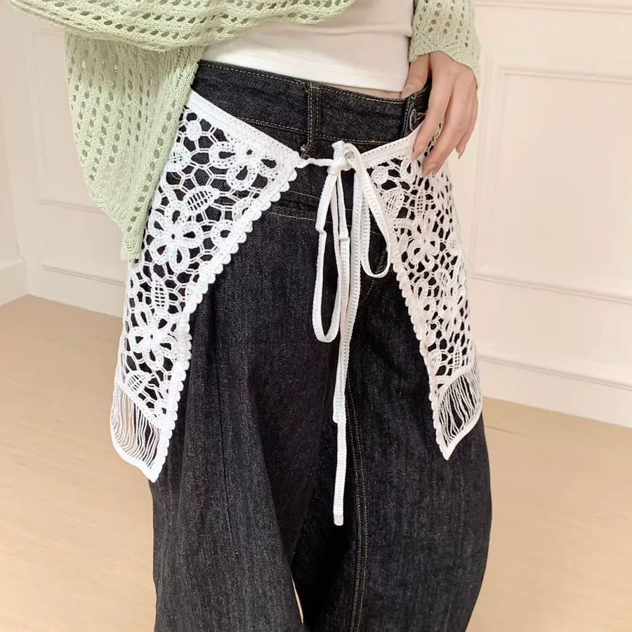Embroidered Lace Wrap view 4
