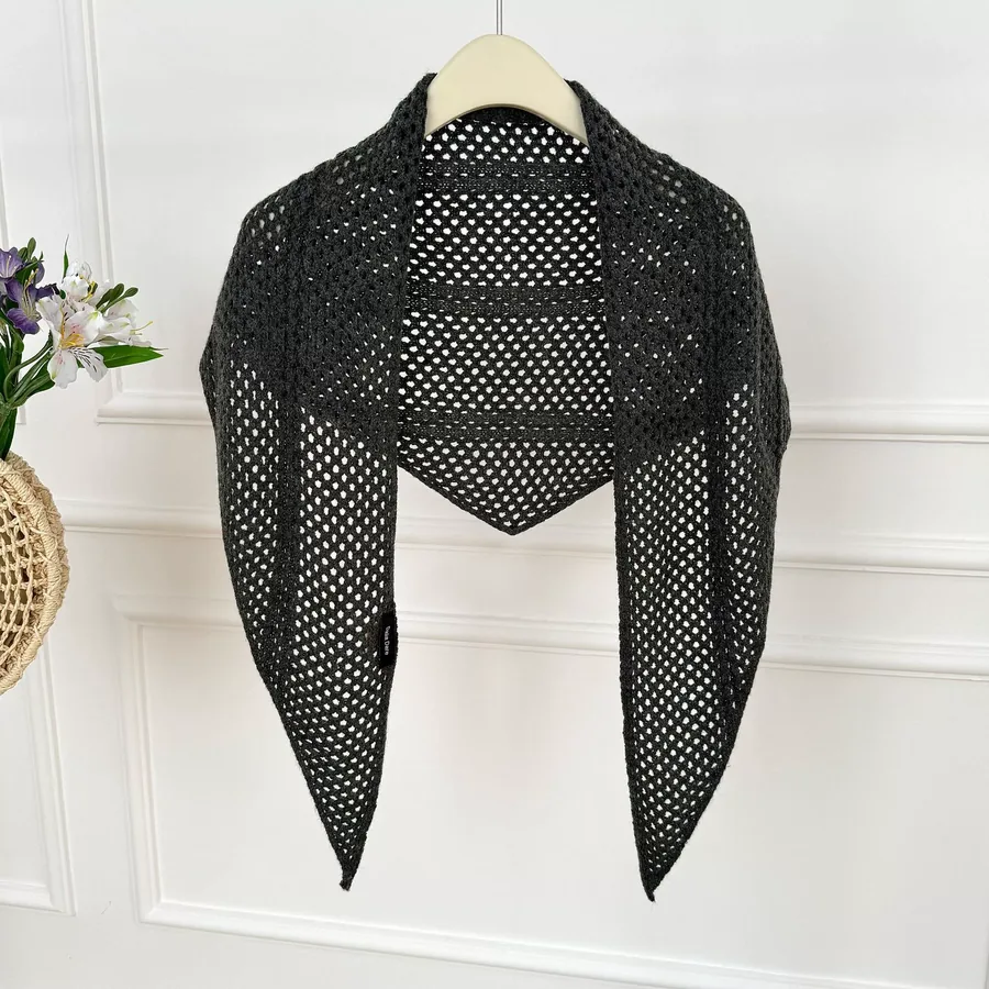 Knitted Lace Wrap view 8