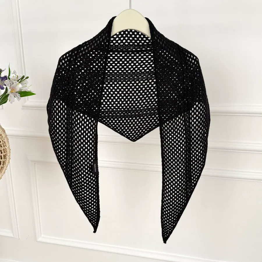 Knitted Lace Wrap view 9