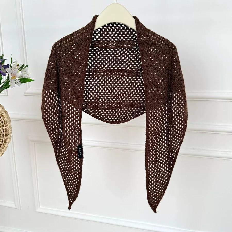 Knitted Lace Wrap view 12