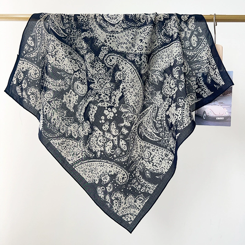 Cotton Paisley Square Scarf view 2