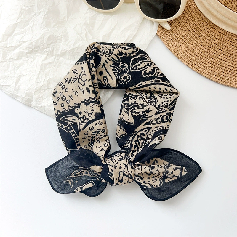 Cotton Paisley Square Scarf view 4