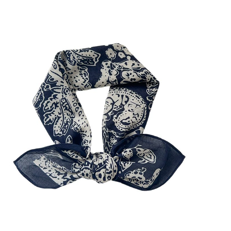 Cotton Paisley Square Scarf view 5