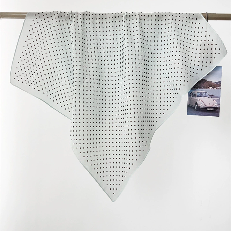 Cotton Polka Dot Square Scarf view 2