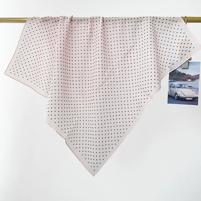 Cotton Polka Dot Square Scarf view 4