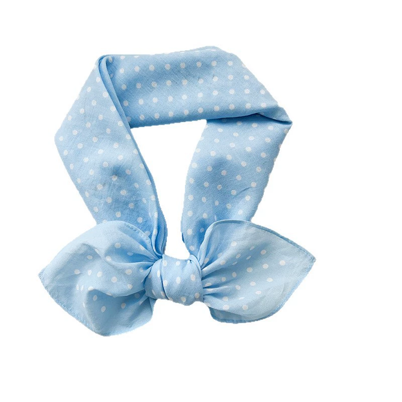Cotton Polka Dot Square Scarf view 5