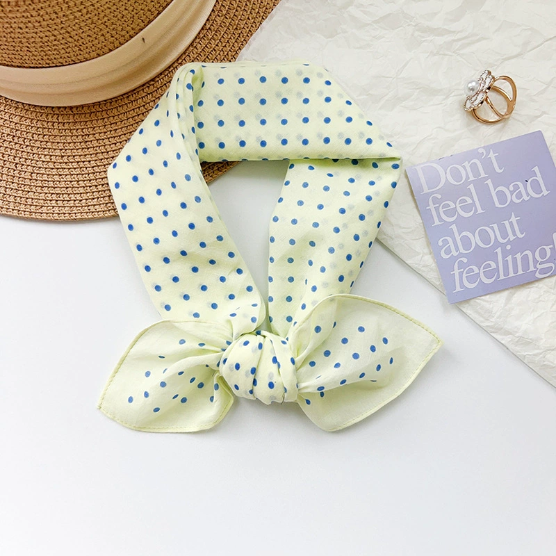 Cotton Polka Dot Square Scarf view 9