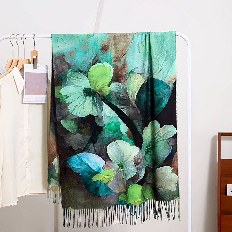 Floral Fringe Scarf view 4